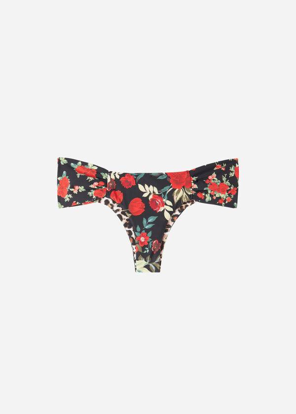 Calzedonia Brazilian Reversible Ruched Nizza Bikini Underdele Dame Lyserød Rød | DK1319CE