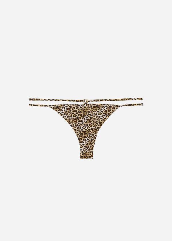 Calzedonia Brazilian Side String Malindi Bikini Underdele Dame Brune | DK1321BC