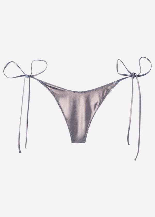 Calzedonia Brazilian Side Tie Daytona Bikini Underdele Dame Blå | DK1323MA