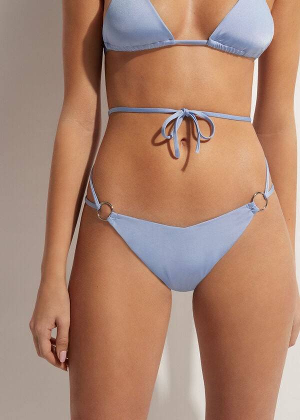 Calzedonia Brazilian String Abu Dhabi Bikini Underdele Dame Blå | DK1325WY