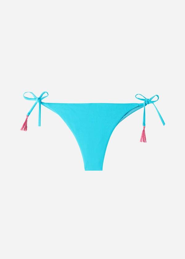 Calzedonia Brazilian String Capri Bikini Underdele Dame Turkis | DK1329YU