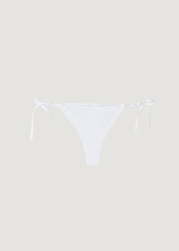 Calzedonia Brazilian String Indonesia Eco Bikini Underdele Dame Hvide | DK1337FM