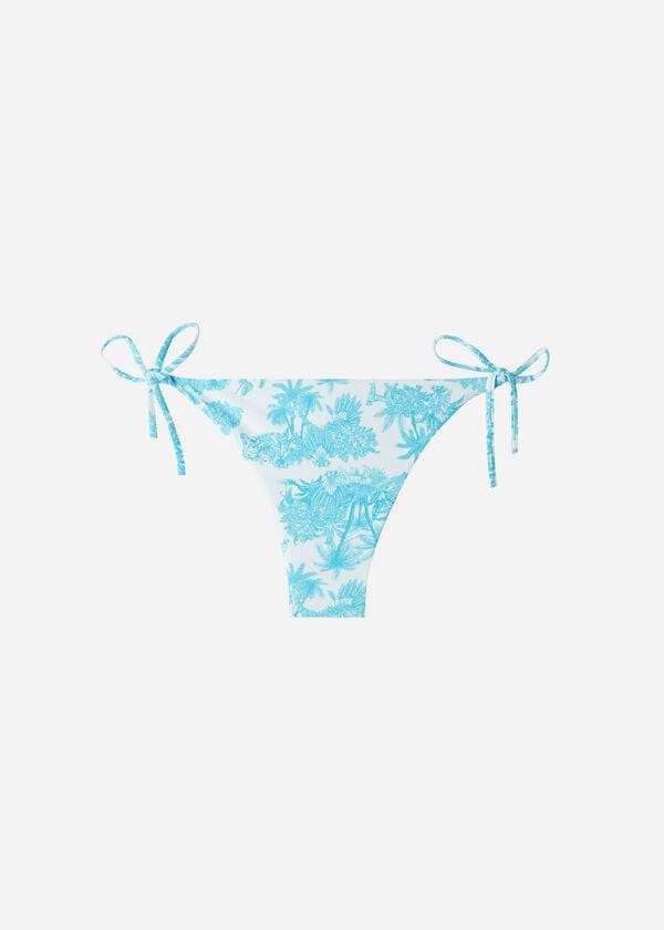 Calzedonia Brazilian String Sorrento Bikini Underdele Dame Blå | DK1339HK