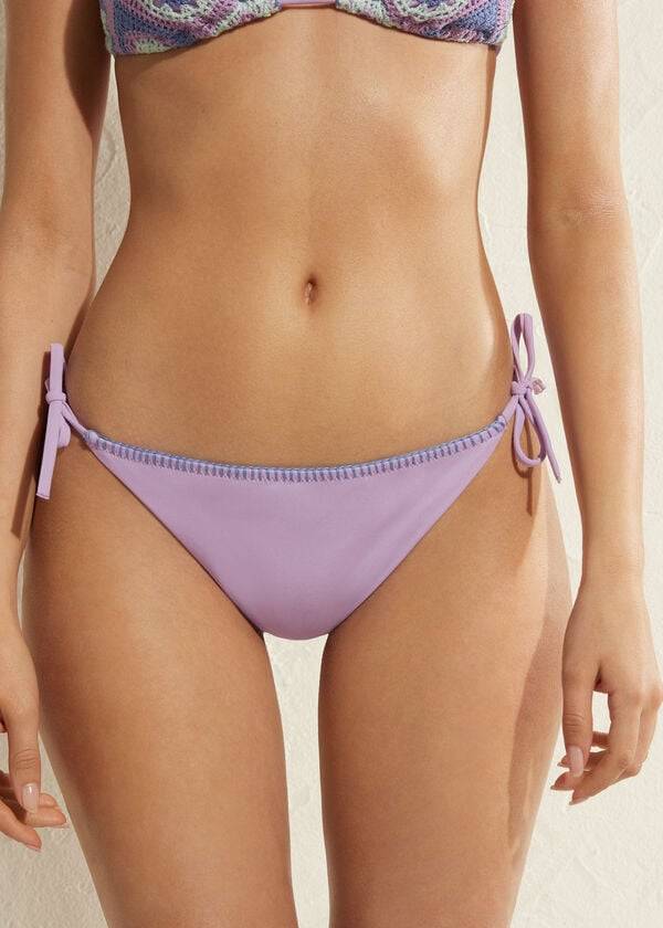 Calzedonia Brazilian String Tel Aviv Bikini Underdele Dame Lilla | DK1341KI