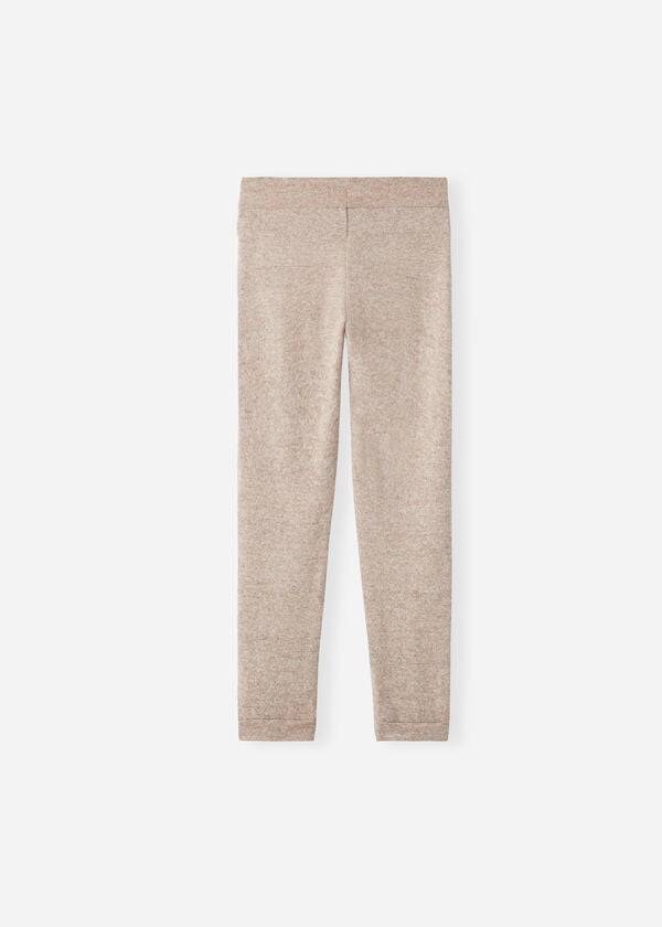 Calzedonia Cashmere Blend Stretch Sports Leggings Børn Beige | DK3122FM