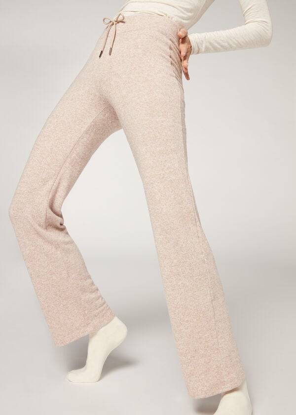 Calzedonia Cashmere Lige Bukser Dame Beige | DK2719OR