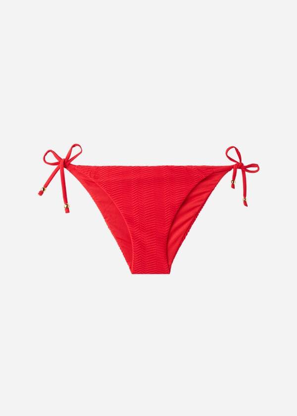 Calzedonia Chevron String Casablanca Bikini Underdele Dame Rød | DK1357IS