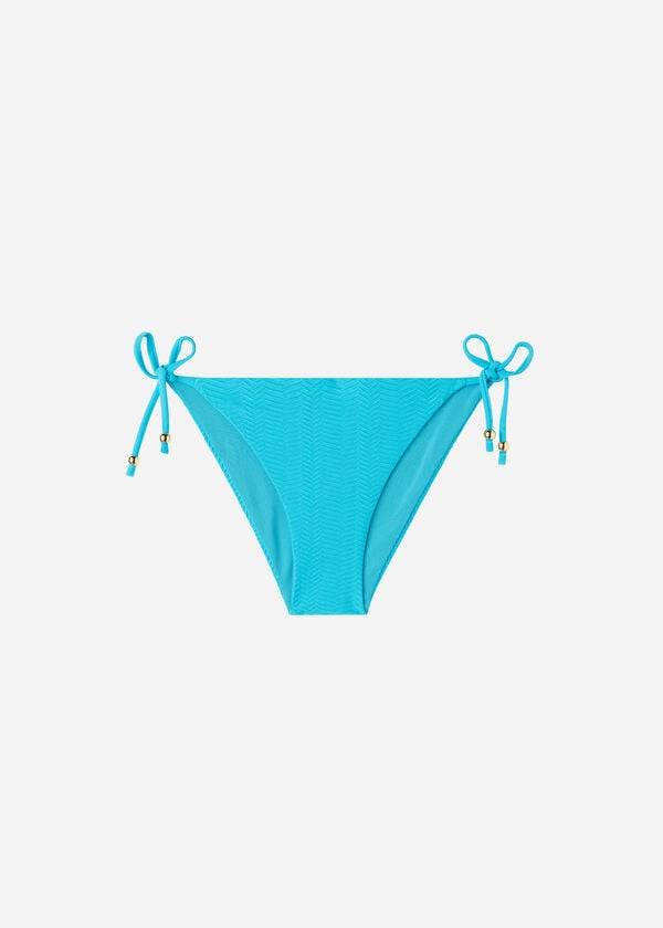 Calzedonia Chevron String Casablanca Bikini Underdele Dame Turkis Grøn | DK1358OR