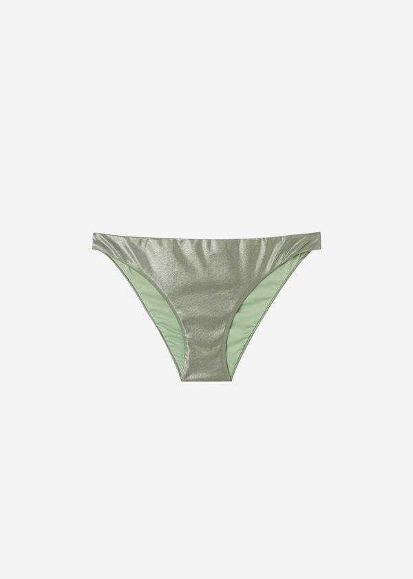 Calzedonia Coated-Effect Antigua Bikini Underdele Dame Grøn | DK1361SO