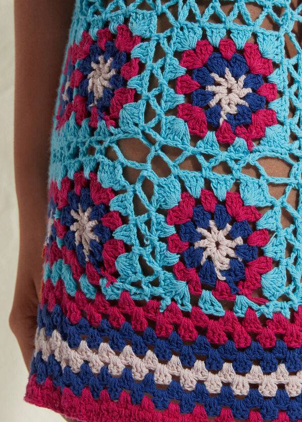 Calzedonia Crochet Skirt Cover Ups Dame Turkis Blå | DK2129MA