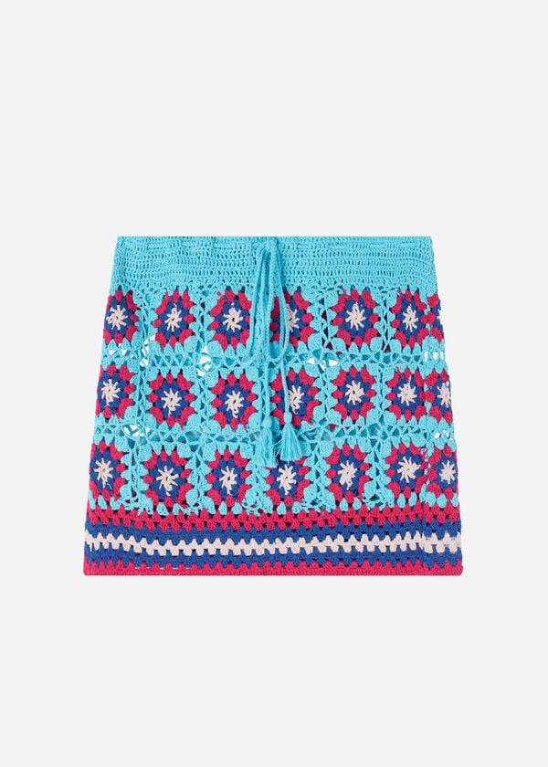 Calzedonia Crochet Skirt Cover Ups Dame Turkis Blå | DK2129MA