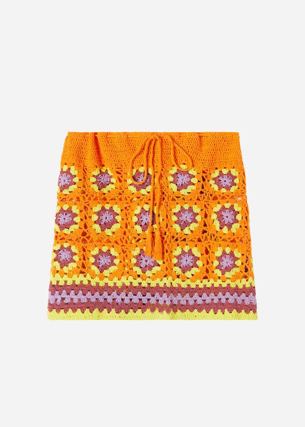 Calzedonia Crochet Skirt Cover Ups Dame Orange | DK2130QZ