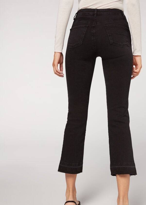 Calzedonia Cropped Flare Jeans Dame Grå | DK2562BC