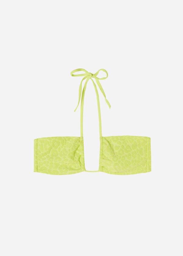 Calzedonia Drawstring Bandeau Bangkok Bikini Toppe Dame Grøn | DK1708XF