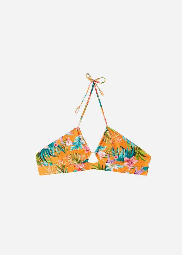 Calzedonia Drawstring Bandeau Rio Eco Bikini Toppe Dame Orange | DK1713MA