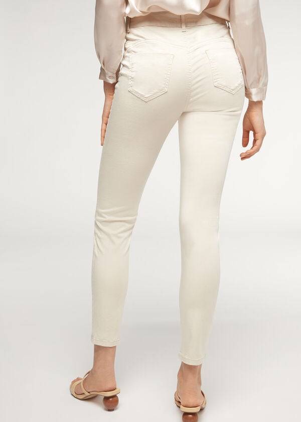 Calzedonia Eco Light Push Up Denim Jeans Dame Brune Beige | DK2580YU