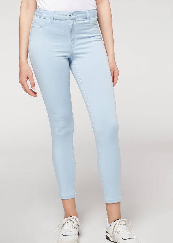 Calzedonia Eco Light Push Up Denim Jeans Dame Beige | DK2585QZ