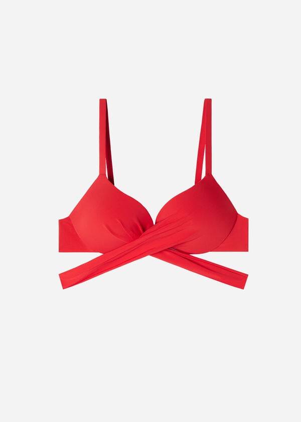 Calzedonia Graduated Polstret Push Up Indonesia Bikini Toppe Dame Rød | DK1725SO