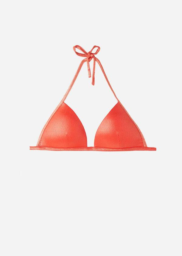 Calzedonia Graduated Polstret Triangle Antigua Bikini Toppe Dame Koral Orange | DK1730JJ