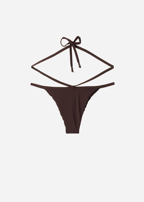 Calzedonia High-Cut Brazilian Islamorada Bikini Underdele Dame Kaffe Brune | DK1440DN