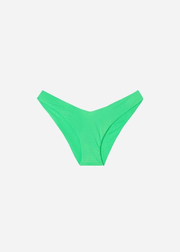 Calzedonia High Cut Indonesia Eco Bikini Underdele Dame Mintgrønne | DK1396XF