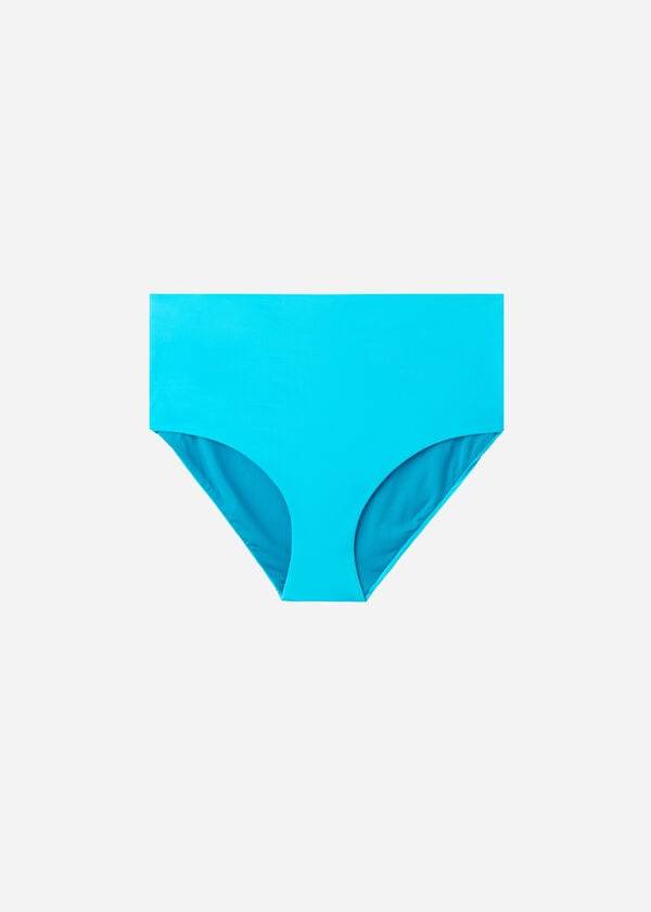 Calzedonia High-Rise Shaping Indonesia Bikini Underdele Dame Turkis Grøn | DK1452NB