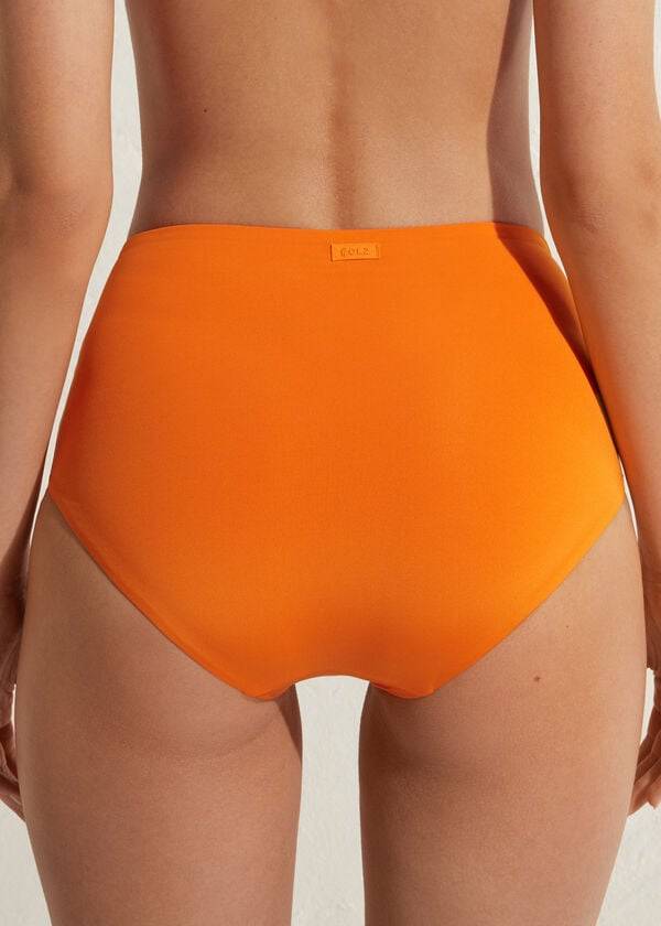 Calzedonia High Shaper Talje Indonesia Eco Bikini Underdele Dame Orange | DK1406TV