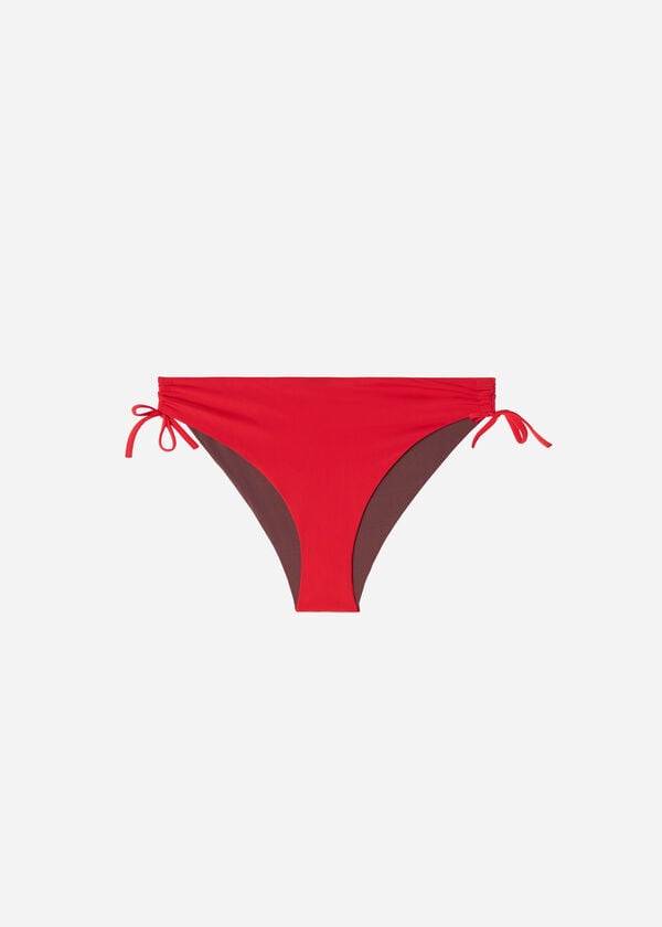 Calzedonia High-Talje Drawstring Indonesia Bikini Underdele Dame Rød | DK1459YU