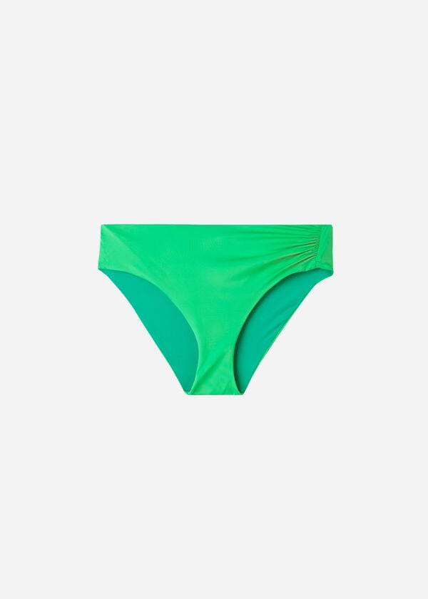 Calzedonia High Talje Indonesia Eco Bikini Underdele Dame Grøn | DK1430EX