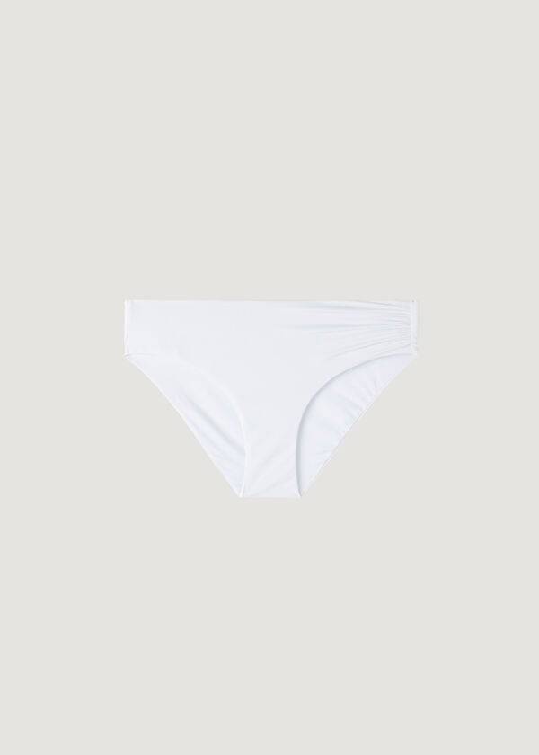 Calzedonia High Talje Indonesia Eco Bikini Underdele Dame Hvide | DK1432TV