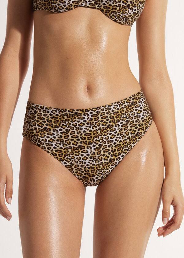 Calzedonia High Talje Malindi Bikini Underdele Dame Brune | DK1435IS