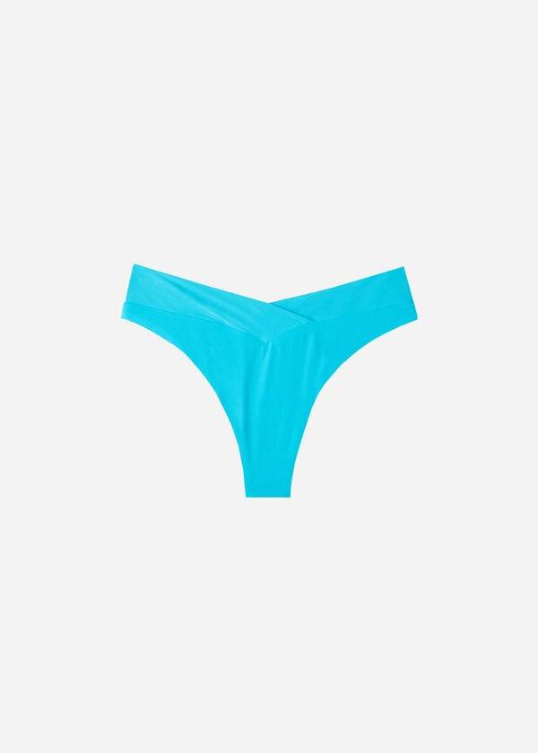 Calzedonia High-Talje V-Cut Brazilian Indonesia Bikini Underdele Dame Turkis | DK1464AP