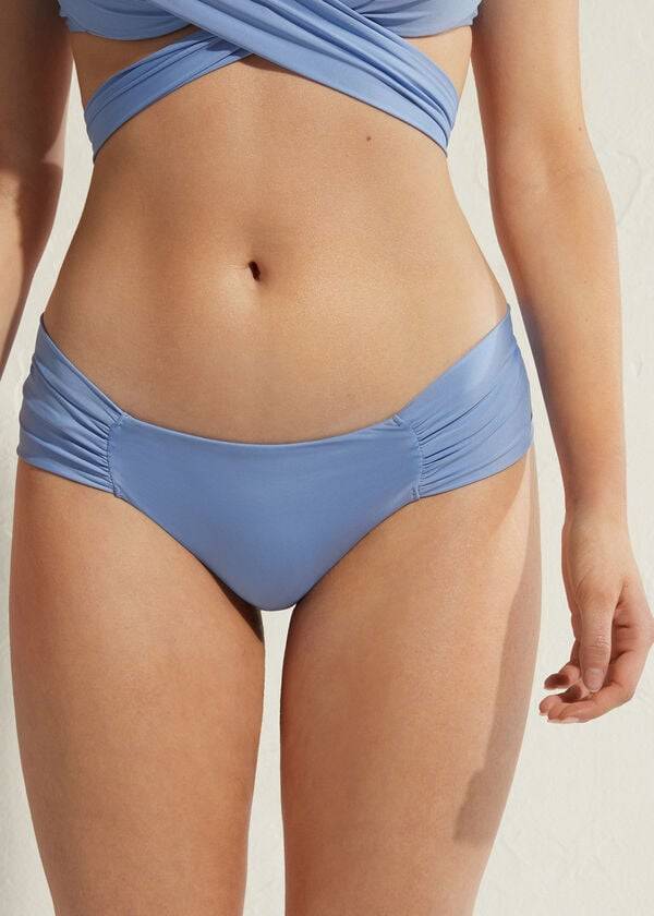 Calzedonia Indonesia Eco Bikini Underdele Dame Blå | DK1467FM