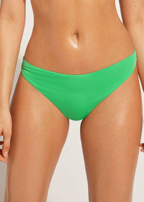 Calzedonia Indonesia Eco Low rise Bikini Underdele Dame Grøn | DK1474XF