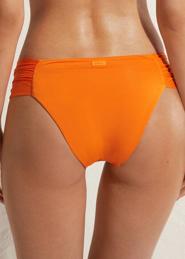 Calzedonia Indonesia Eco rise Bikini Underdele Dame Orange | DK1479MA