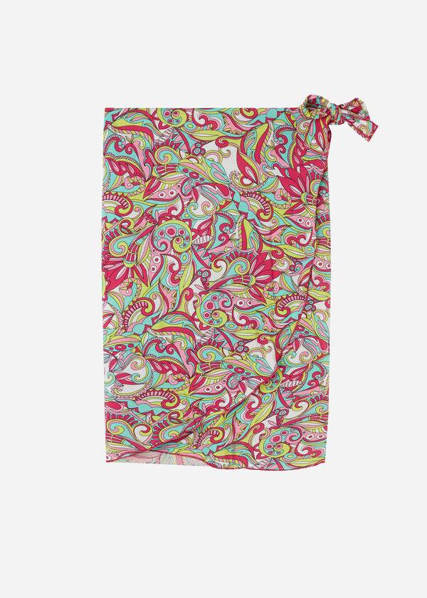 Calzedonia Kort Wraparound Sarong Cover Ups Dame Rød | DK2146JJ