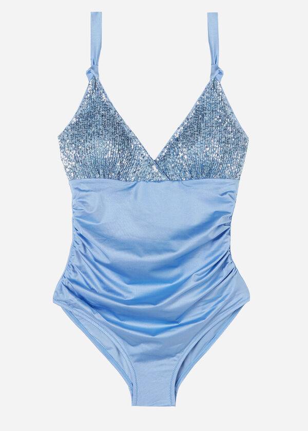 Calzedonia One Piece Cannes Badedragter Dame Blå | DK2156QZ