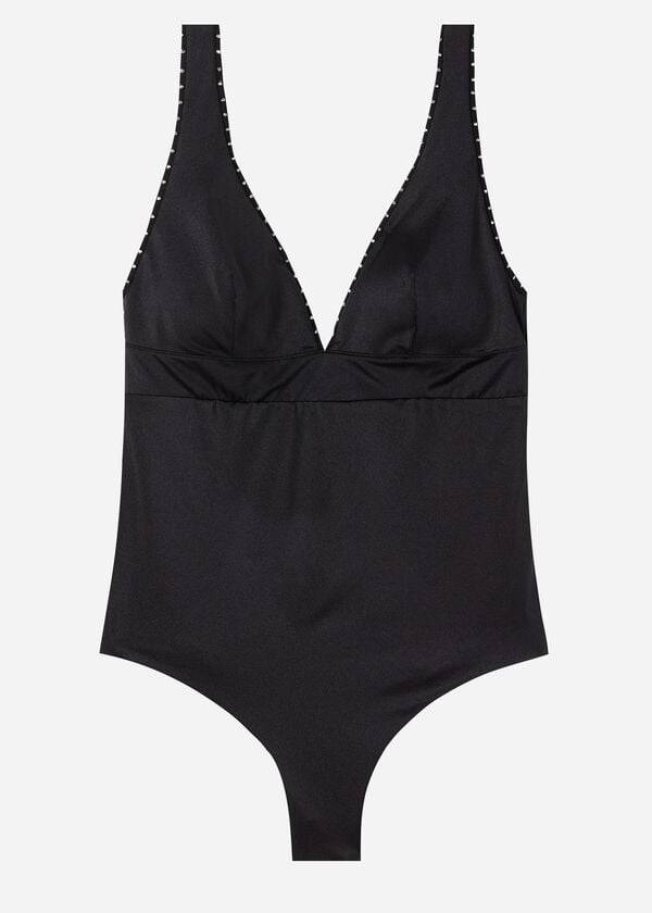 Calzedonia One Piece Ginevra Badedragter Dame Sort | DK2159RW