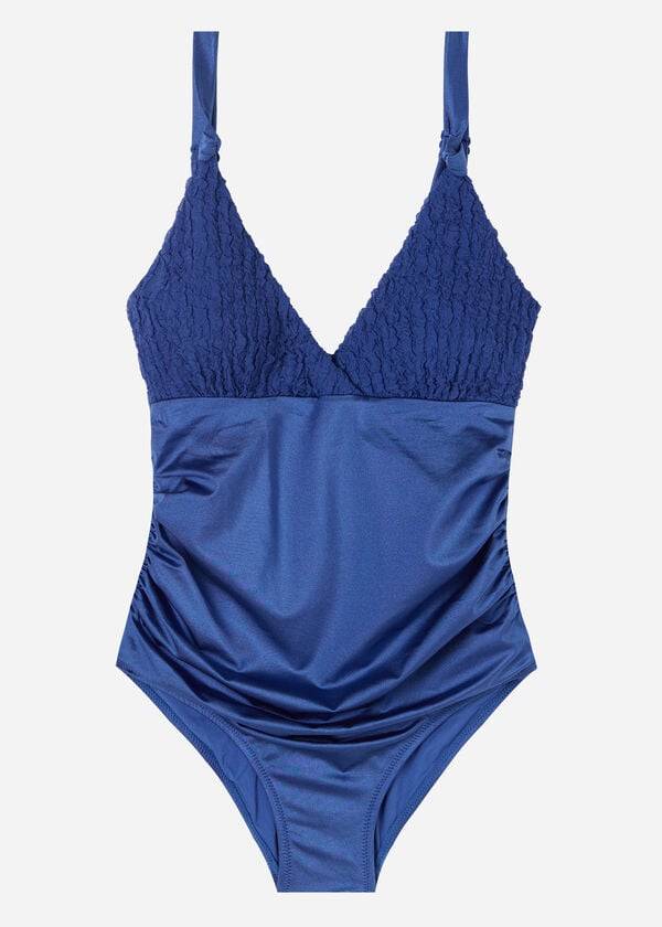 Calzedonia One Piece Marrakech Badedragter Dame Mørkeblå | DK2167SO