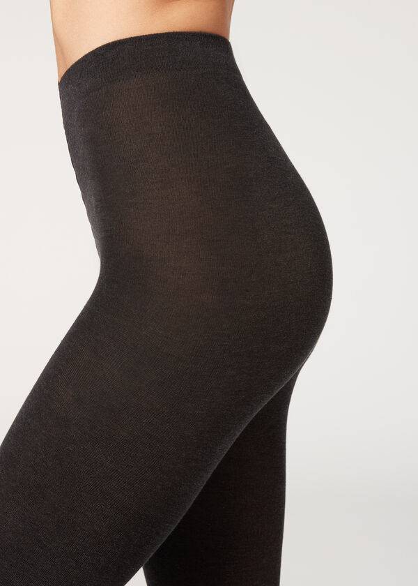 Calzedonia Opaque 150 Denier in Eco Bomulds Tights Dame Grå | DK1055KI