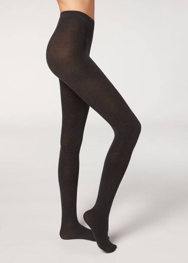 Calzedonia Opaque 150 Denier in Eco Bomulds Tights Dame Grå | DK1055KI