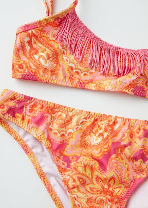 Calzedonia Paisley Two-Piece Jasmine Badedragter Børn Rød | DK3048HK