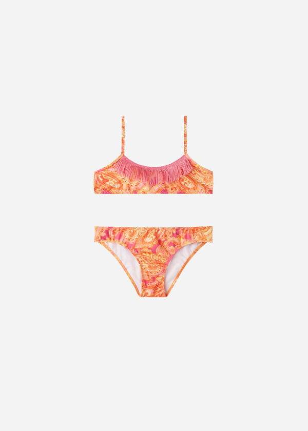 Calzedonia Paisley Two-Piece Jasmine Badedragter Børn Rød | DK3048HK