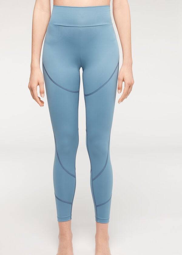 Calzedonia Performance Atletiske Leggings Dame Blå | DK2669FM