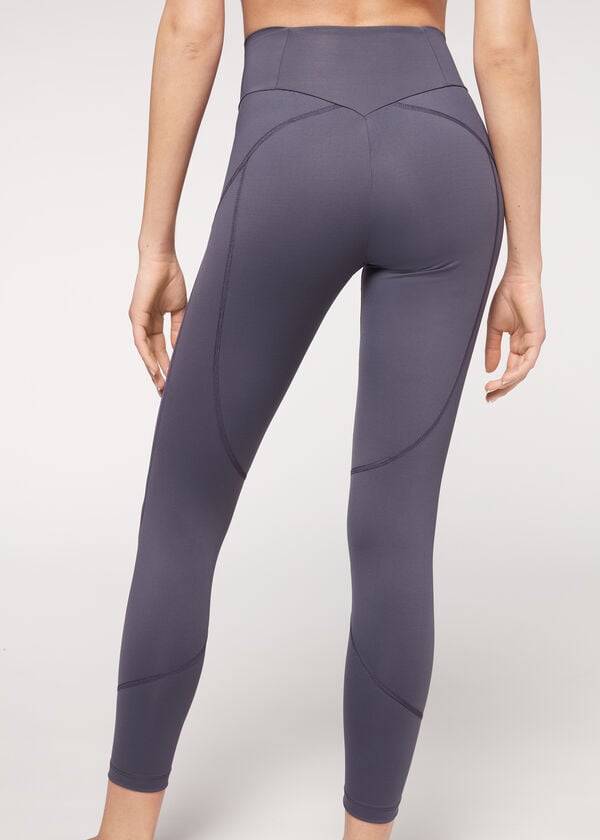 Calzedonia Performance Atletiske Leggings Dame Mørkeblå | DK2670DN