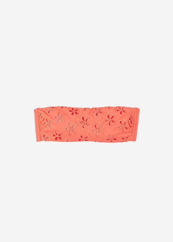 Calzedonia Polstret Bandeau Corfù Bikini Toppe Dame Koral Orange | DK1785ZG