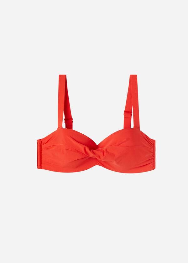 Calzedonia Polstret Bandeau Indonesia Bikini Toppe Dame Rød | DK1791MA