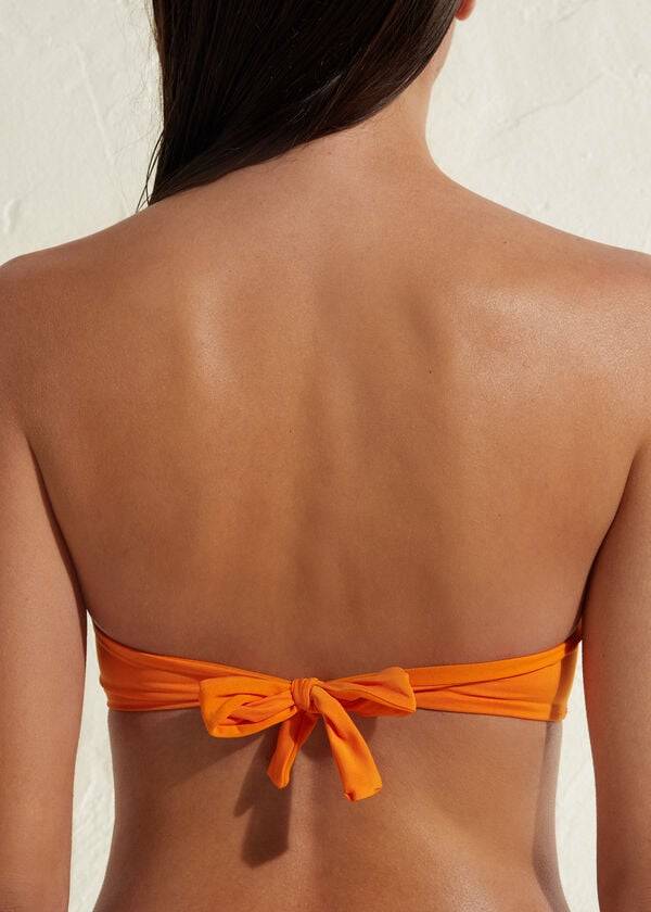 Calzedonia Polstret Bandeau Indonesia Eco Bikini Toppe Dame Orange | DK1792QZ