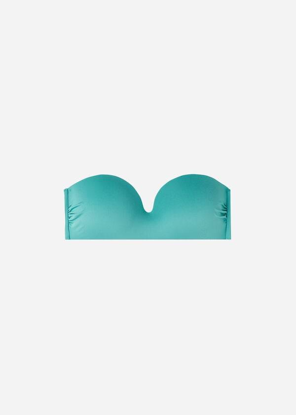 Calzedonia Polstret Bandeau Indonesia Eco Bikini Toppe Dame Turkis | DK1793WY