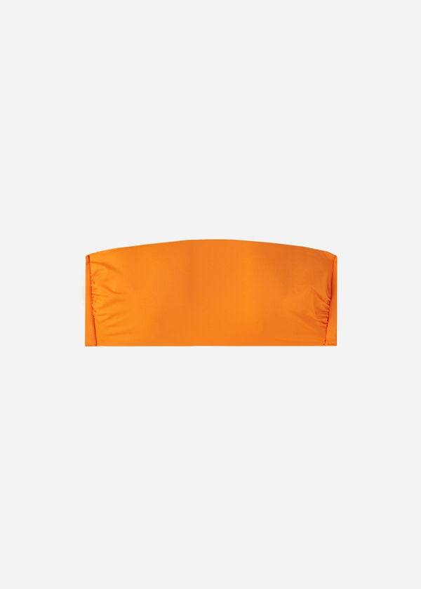 Calzedonia Polstret Bandeau Indonesia Eco Strapless Bikini Toppe Dame Orange | DK1809KI